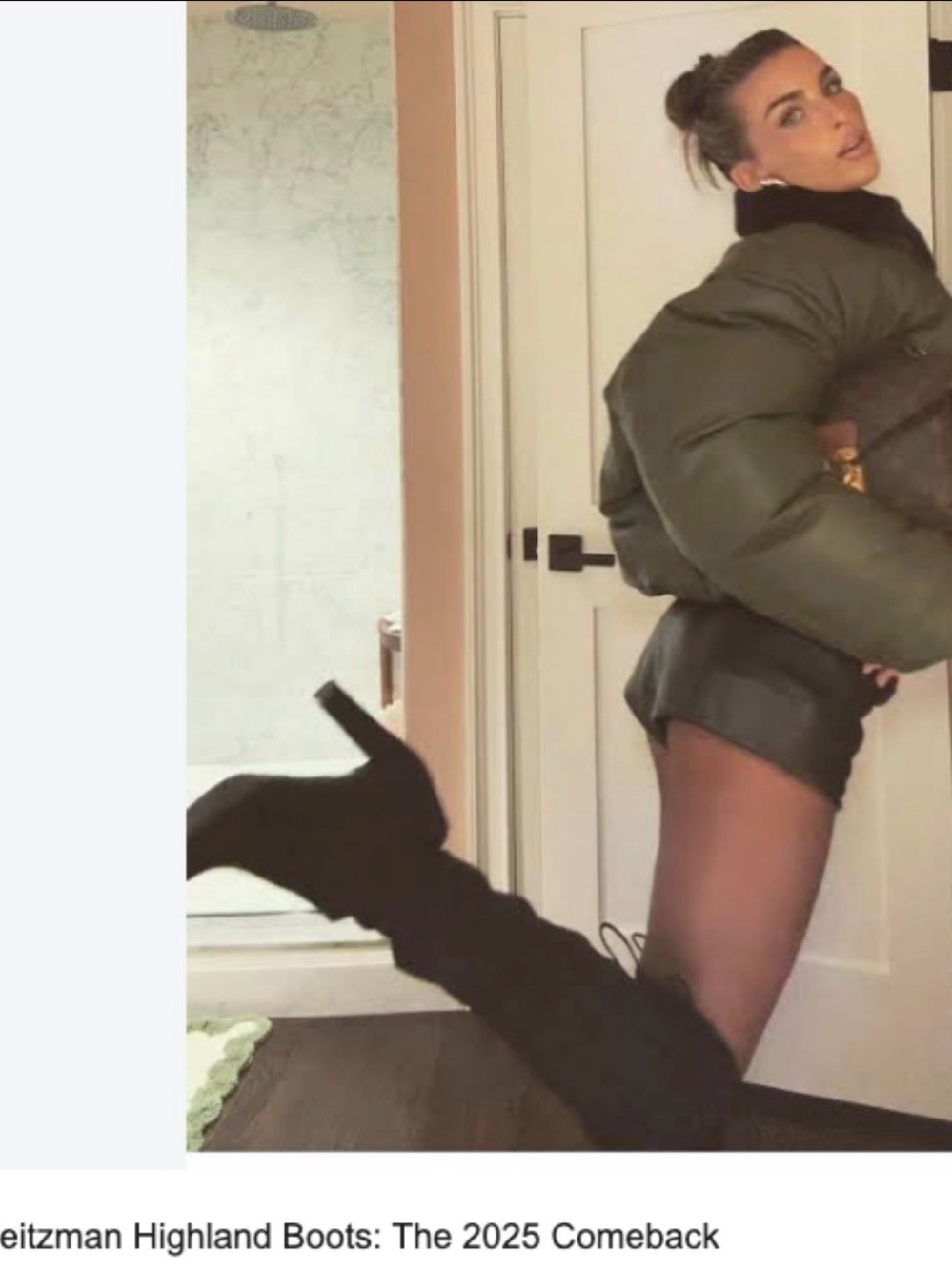 Stuart Weitzman Highland Black Suede Over-the-Knee Boots